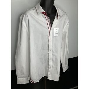 Nwt Bachrach XXL White Wine Check Elbow Patch Slim Fit Dress Shirt 2XL $128